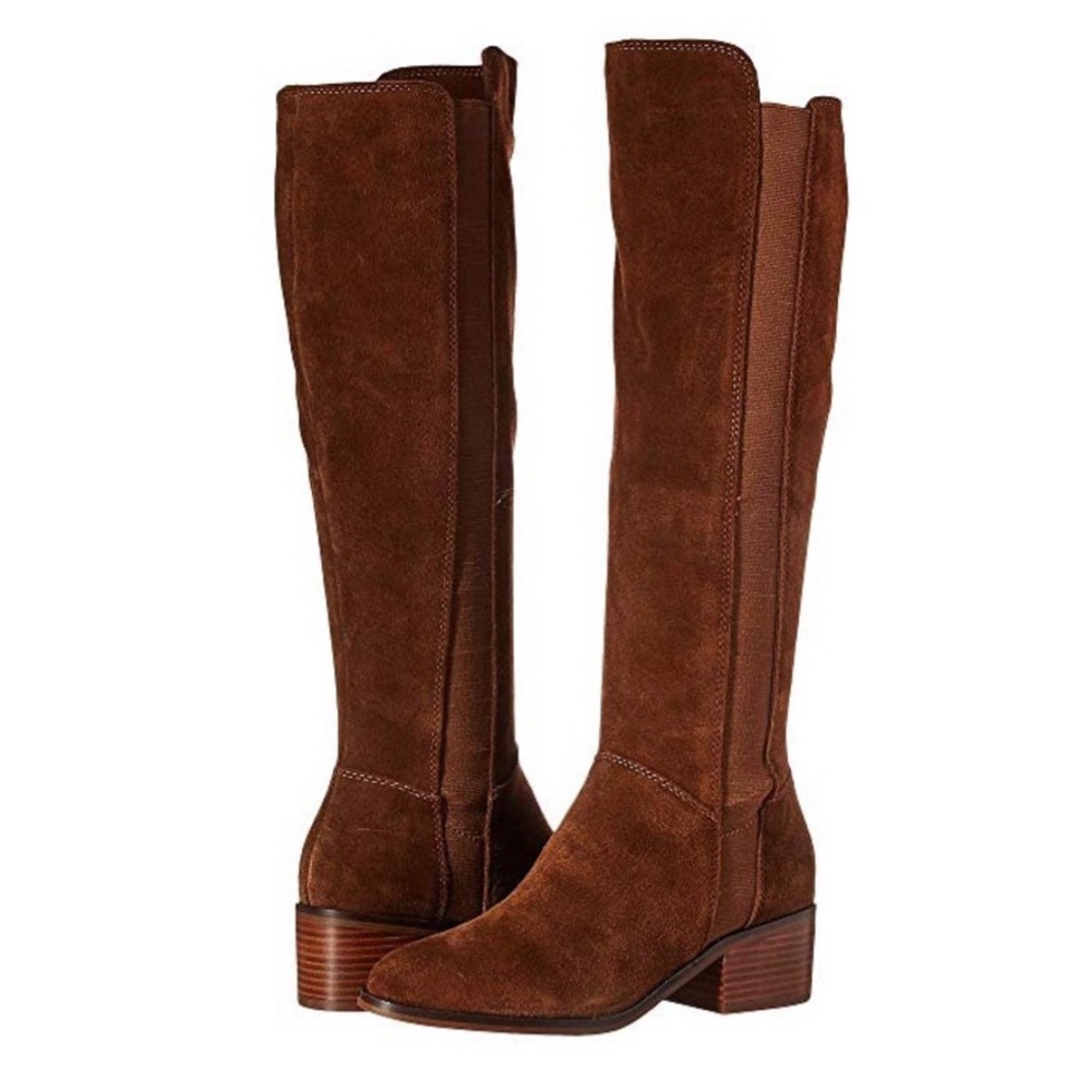 LIKE NEW Steve Madden Giselle Chestnut Suede Boots